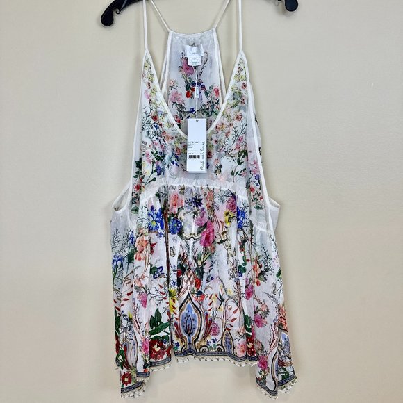 🎉 🥂 HOST PICK 🥂 🎉  CAMILLA CRYSTAL EMBELLISHED SILK-GEORGETTE CAMISOLE - Picture 5 of 15